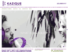 Tablet Screenshot of kazique.com